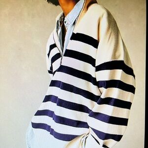 Free People Costal Stripe Pullover